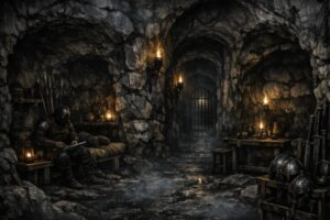 Karanlık Atmosferin Yarattığı Zindan Algısı – Taşın, Sessizliğin ve Işıksızlığın Birlikte Kurduğu Orta Çağ Hissi